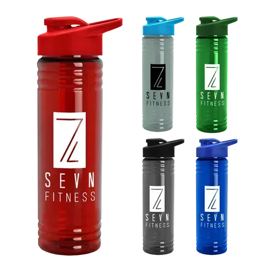 Slim Fit RPET Bottle with Drink-Thru Lid (24 oz.) โ view 1