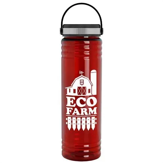 Slim Fit RPET Bottle with Grip Lid (24 oz.) โ view 1