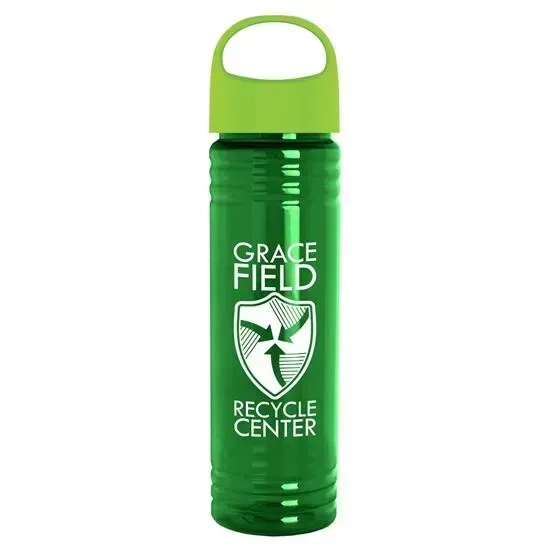 Slim Fit RPET Bottle with Oval Crest Lid (24 oz.) — view 10