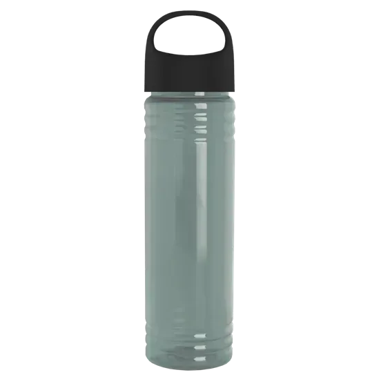 Slim Fit RPET Bottle with Oval Crest Lid (24 oz.) — view 3