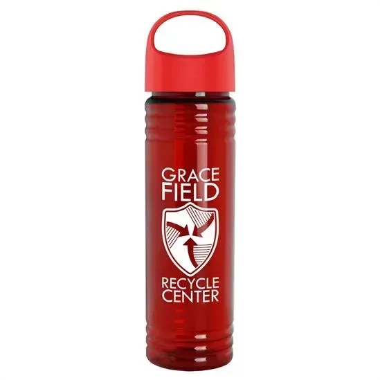 Slim Fit RPET Bottle with Oval Crest Lid (24 oz.) — view 8