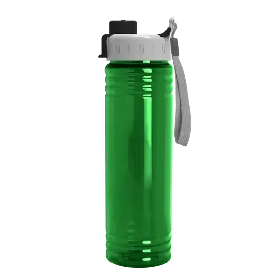 Slim Fit RPET Bottle with Quick-Snap Lid (24 oz.) — view 4