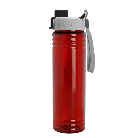 Slim Fit RPET Bottle with Quick-Snap Lid (24 oz.) — view 7