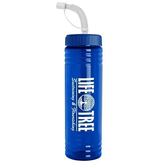 Slim Fit RPET Bottle with Straw Lid  (24 oz.) — view 10