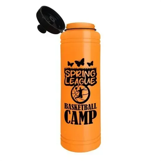Slim Line Bottle with Tethered Push-Pull Lid (25 oz.) — view 7