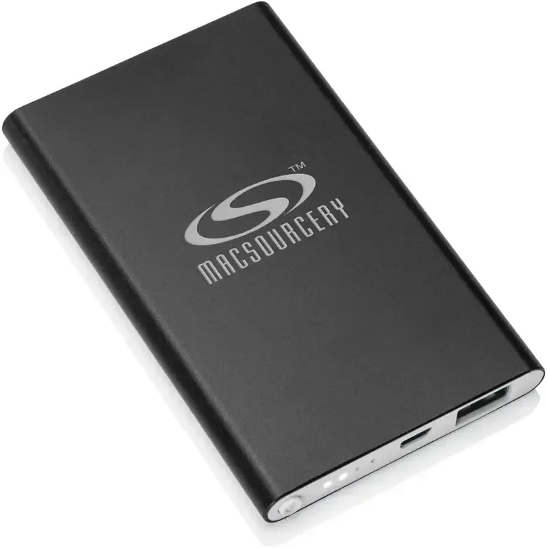Sleek 5000mAh Slim Portable Power Bank - Customizable