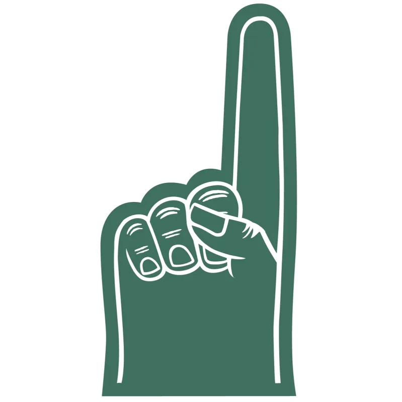 Small #1 Foam Finger/Hand 7.5"  — view 10