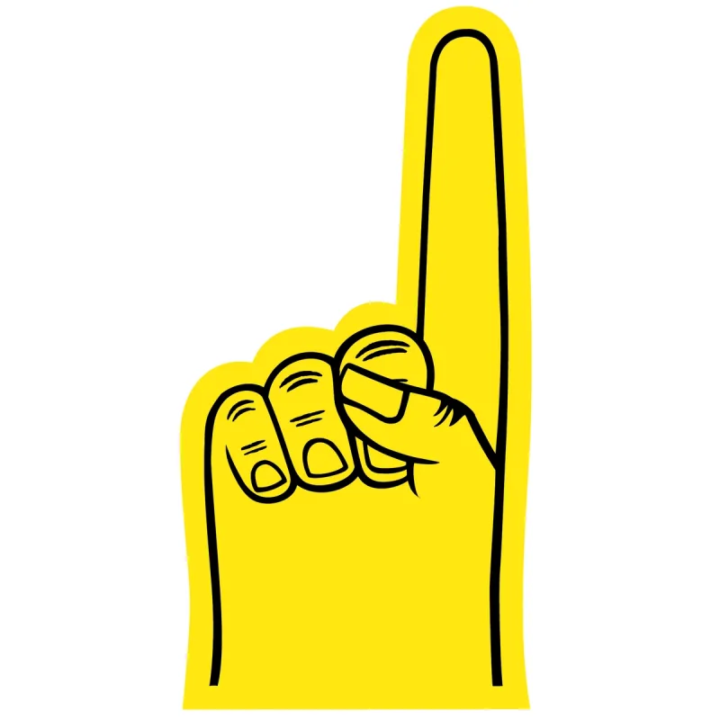 Small #1 Foam Finger/Hand 7.5"  — view 12
