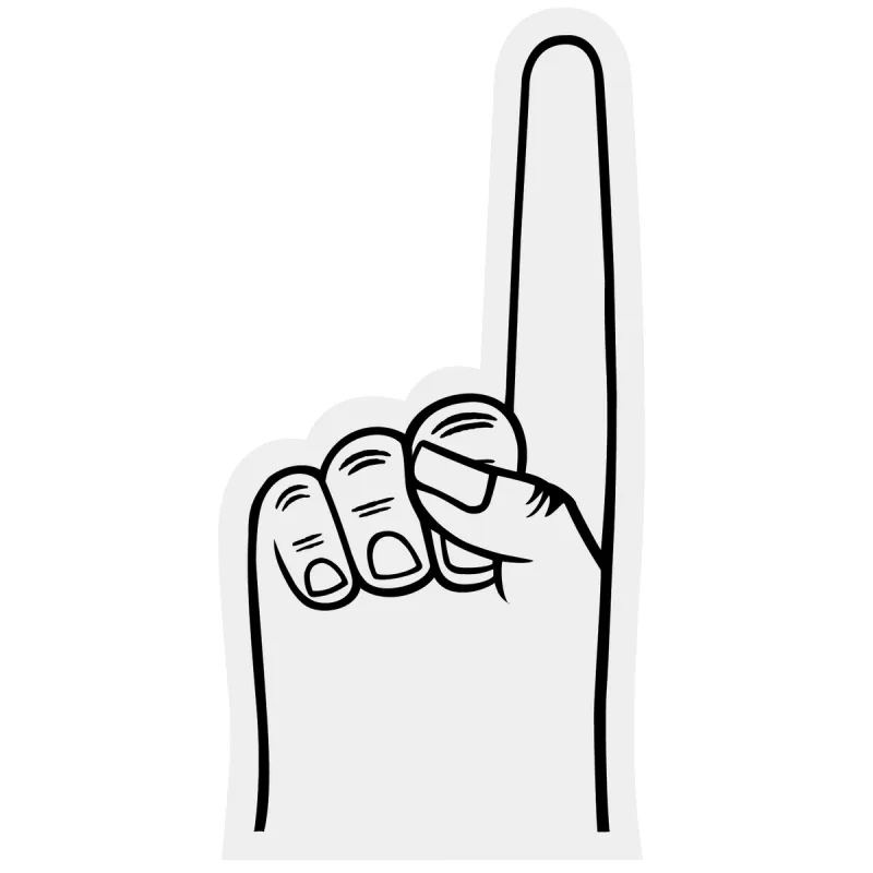 Small #1 Foam Finger/Hand 7.5"  — view 4
