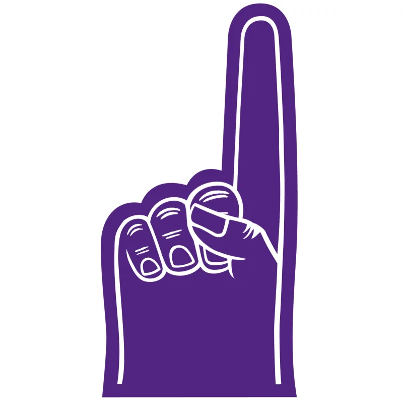 Small #1 Foam Finger/Hand 7.5"  — view 6