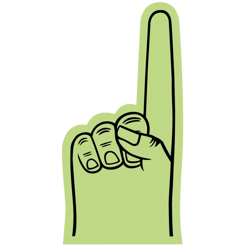 Small #1 Foam Finger/Hand 7.5"  — view 8
