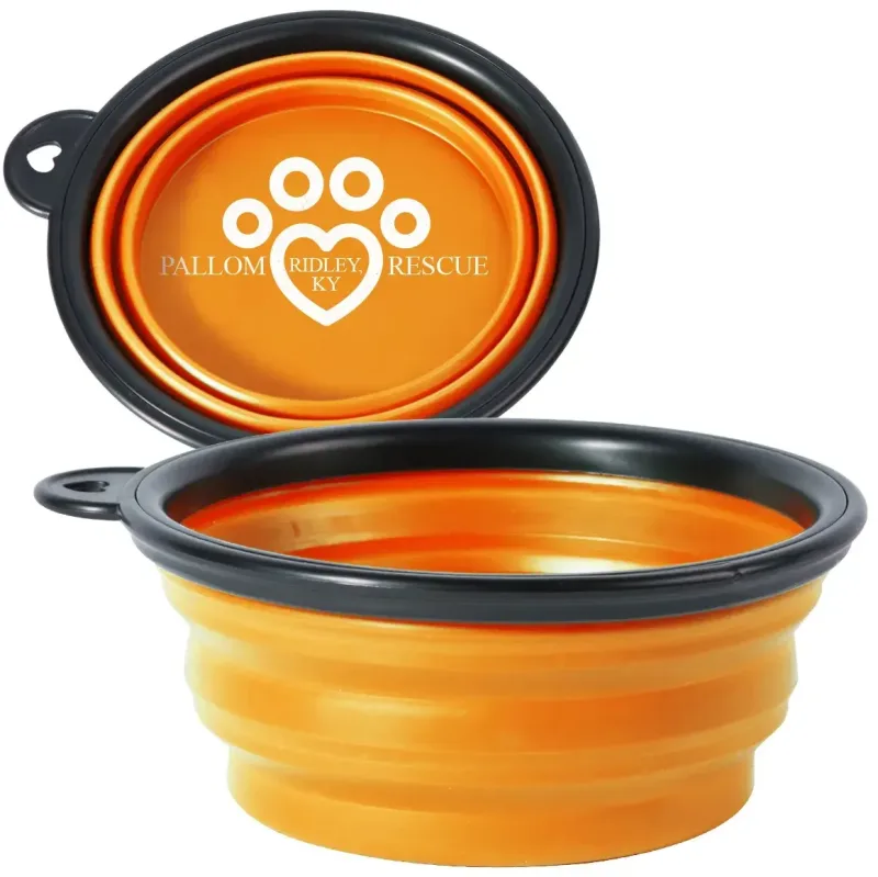 Logo Collapsible Pet Bowl — view 3