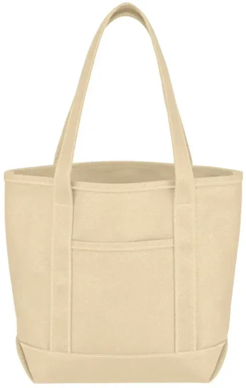 Small Cotton Canvas Yacht Tote Bag — view 4