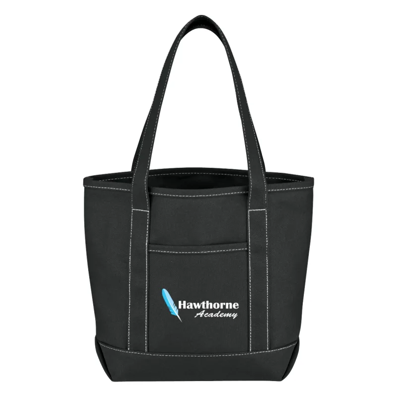 Small Cotton Canvas Yacht Tote Bag — view 6