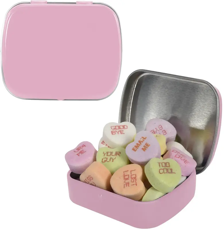 Small Mint Tin with Conversation Hearts