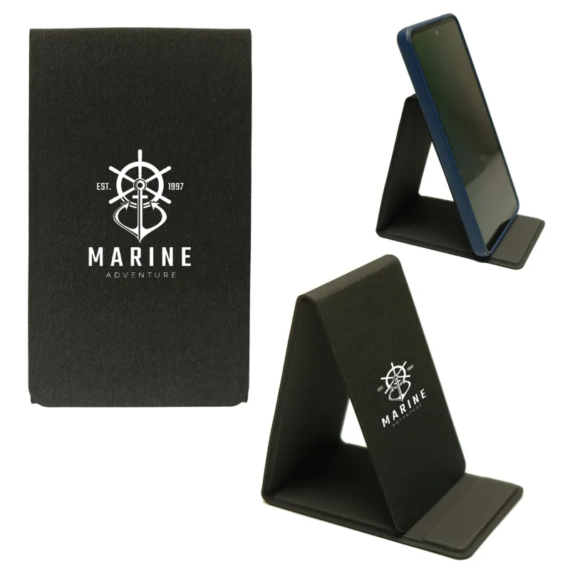 Soft-Touch Folding Phone Stand with Magnetic Closures — view 4