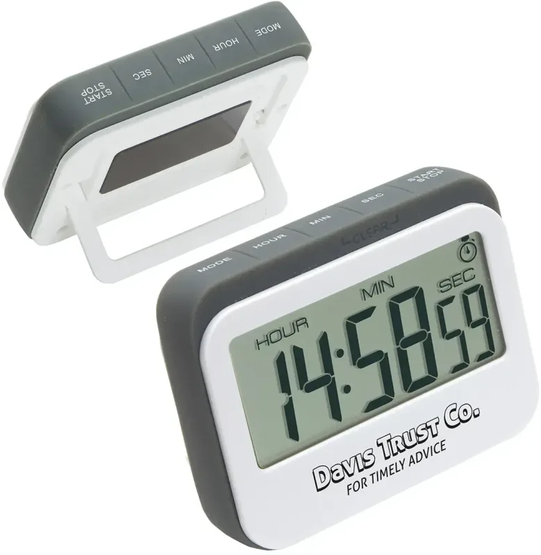 Custom Widescreen Kitchen Timer & Clock — view 2