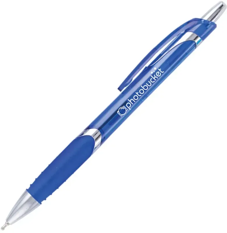 Solana Clear Barrel Click Pen (Black Ink) — view 6