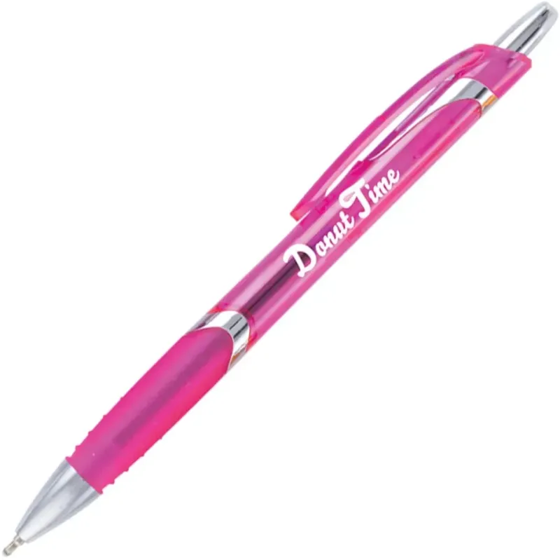 Solana Clear Barrel Click Pen (Black Ink) — view 7
