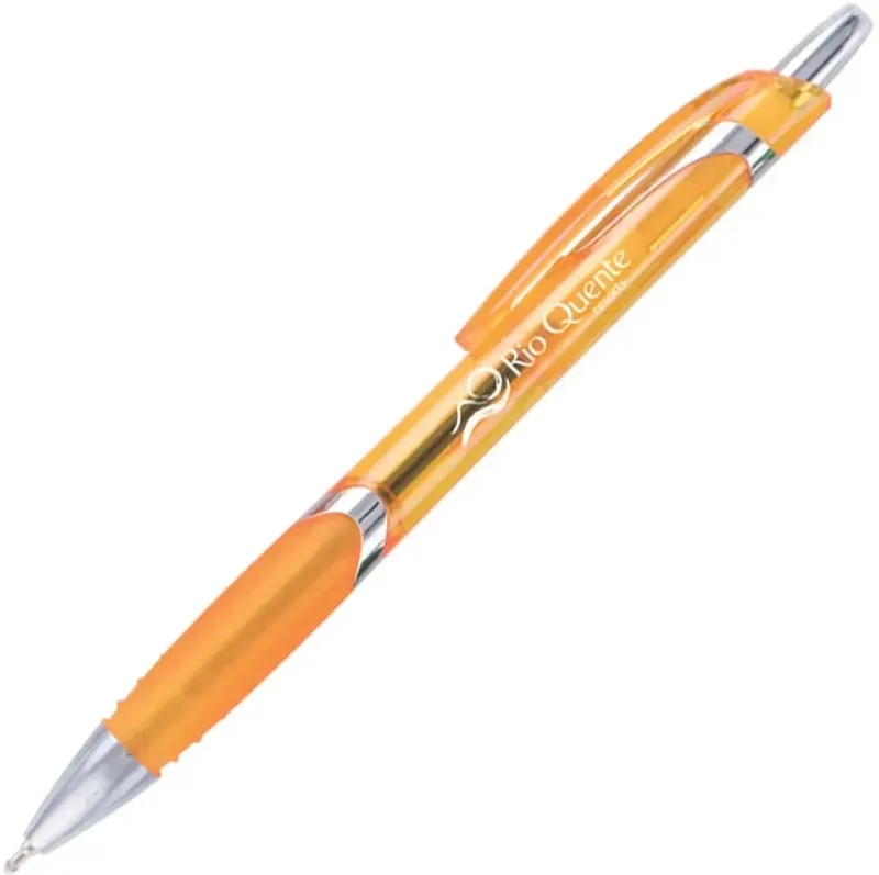 Solana Clear Barrel Click Pen (Black Ink) — view 8