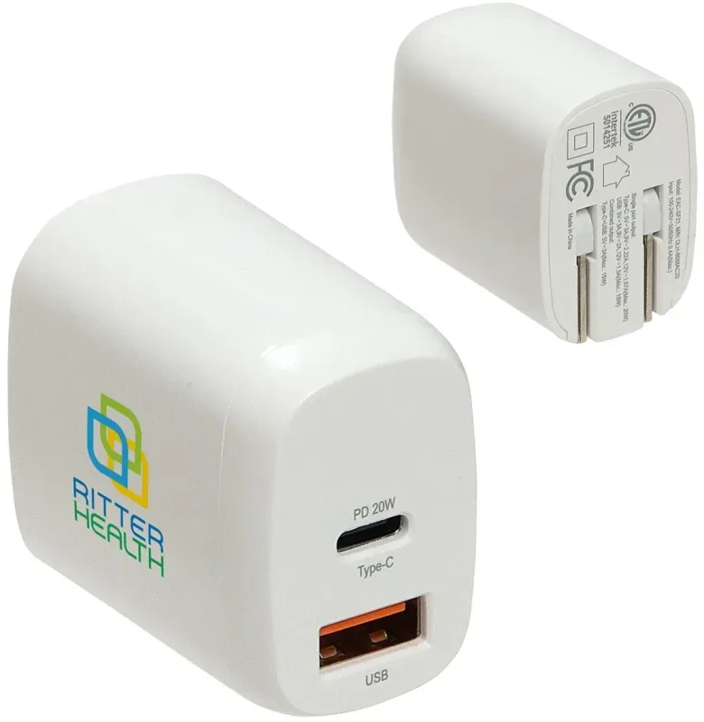 Custom Sonic PD Charger - 20W USB-C with Dual Outputs — view 2