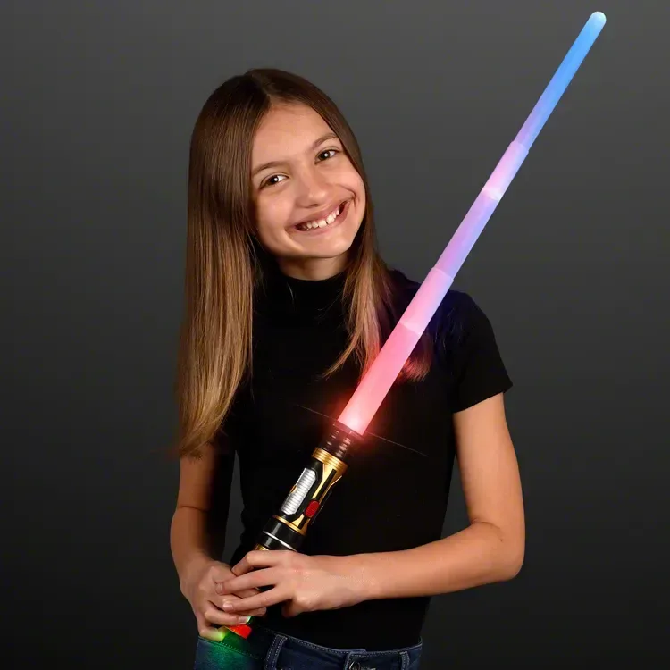 Sound and Motion Expanding Light Sabers for Kids — view 3