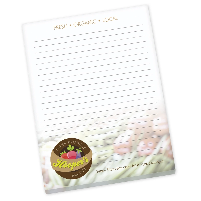 Custom Souvenir® 8.5" x 11" Scratch Pad, 25 Sheet