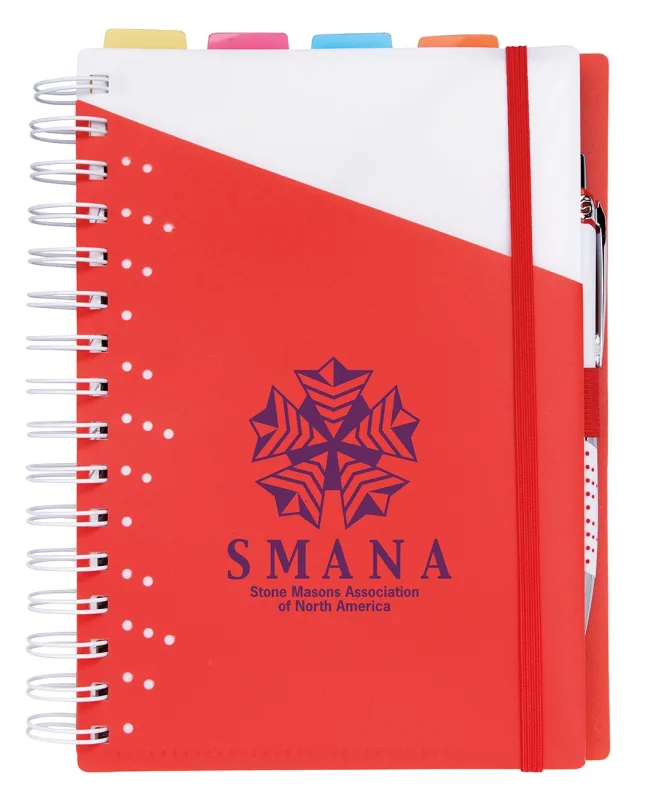 Custom Souvenir® Notebook with Vertex Pen — view 2