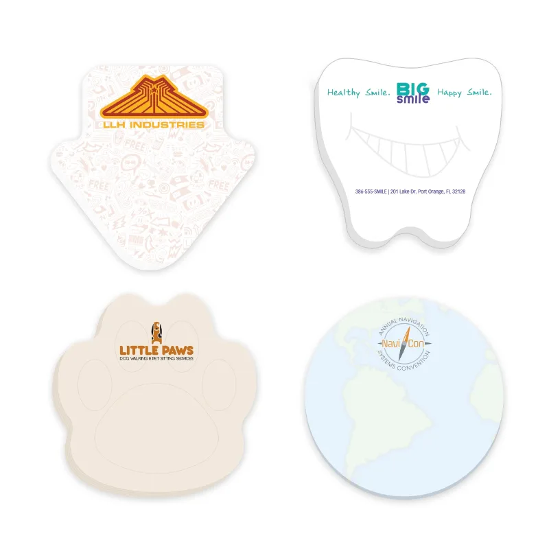 Custom Souvenir® Sticky Note™ 3" x 3" Die Cut Pad, 50 sheet — view 11