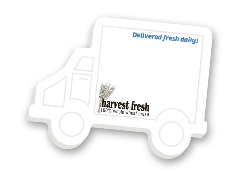 Custom Souvenir® Sticky Note™ 4" x 3" Die Cut Pad, 25 sheet — view 10