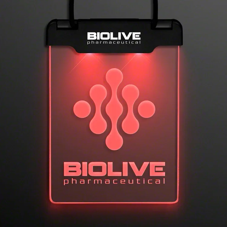 Space Glow Light Badge Necklace — view 7