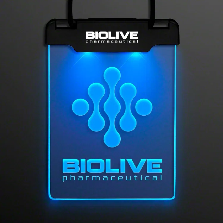 Space Glow Light Badge Necklace — view 8