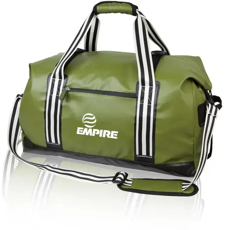 Water-Resistant Custom Branded Duffel Bag - Durable 600D Polyester, Ultra Zip Protection