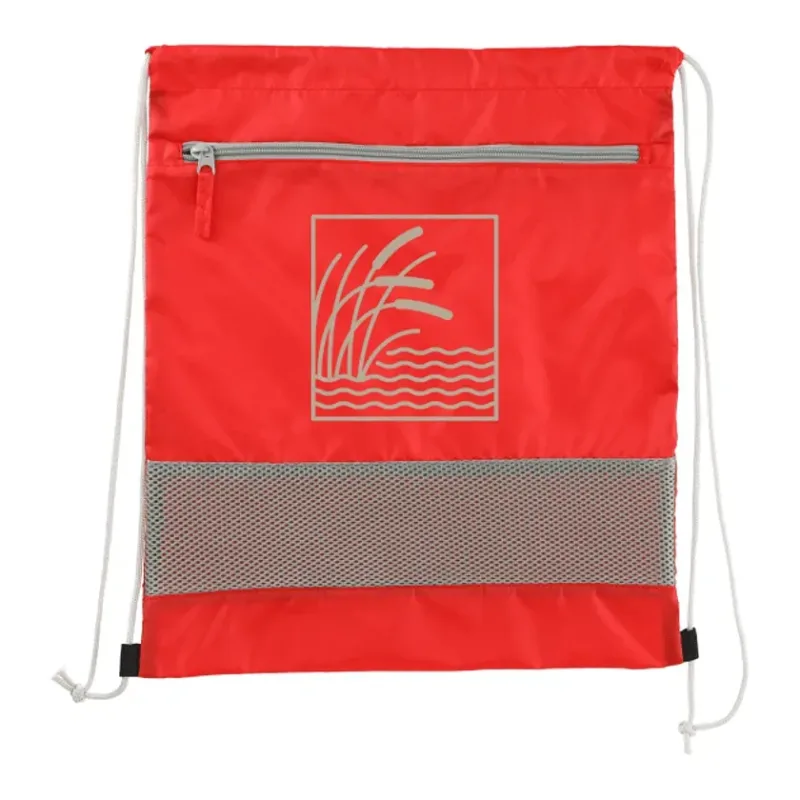 Personalized Sparks Recycled Drawstring Bag — view 5