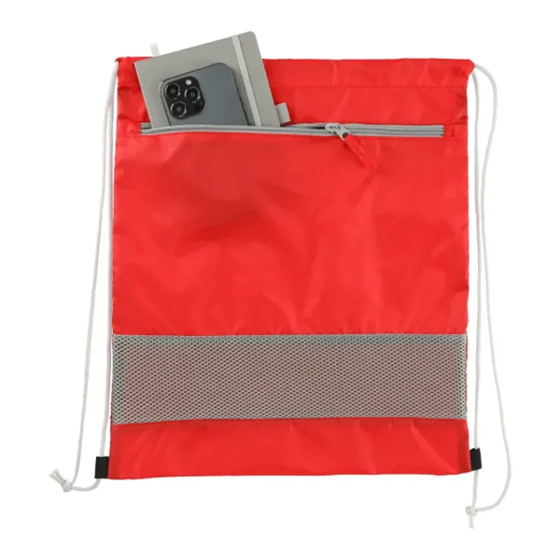 Personalized Sparks Recycled Drawstring Bag — view 6