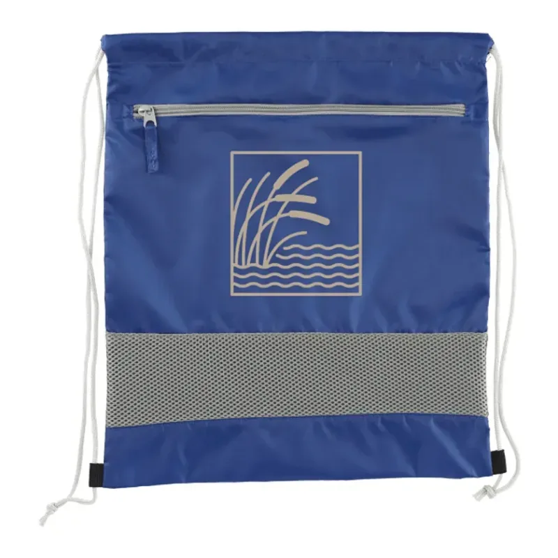 Personalized Sparks Recycled Drawstring Bag — view 7