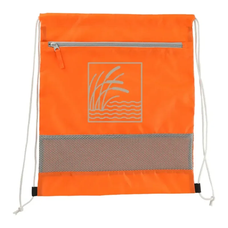 Personalized Sparks Recycled Drawstring Bag — view 3