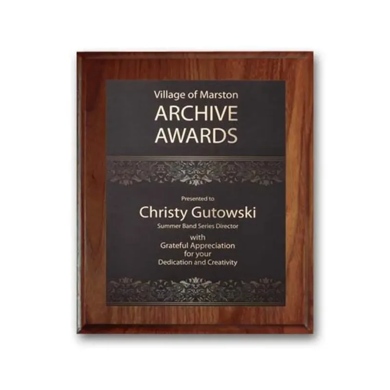 SpectraPrint™ Plaque (Cove Edge Gold) — view 2