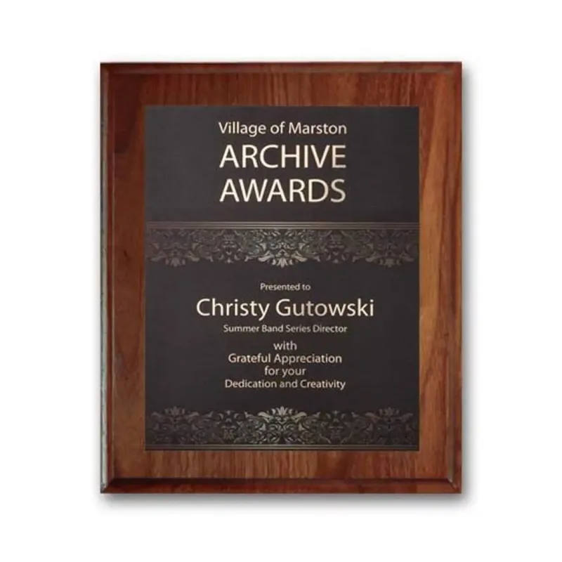 SpectraPrint™ Plaque (Cove Edge Gold) — view 3