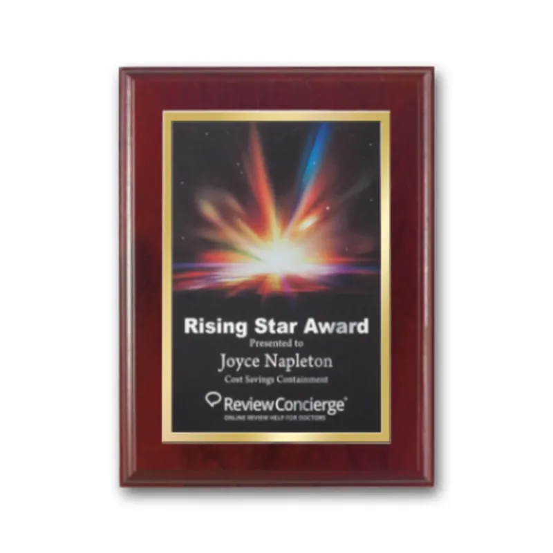 SpectraPrint™ Plaque (Mahogany Gold) — view 2