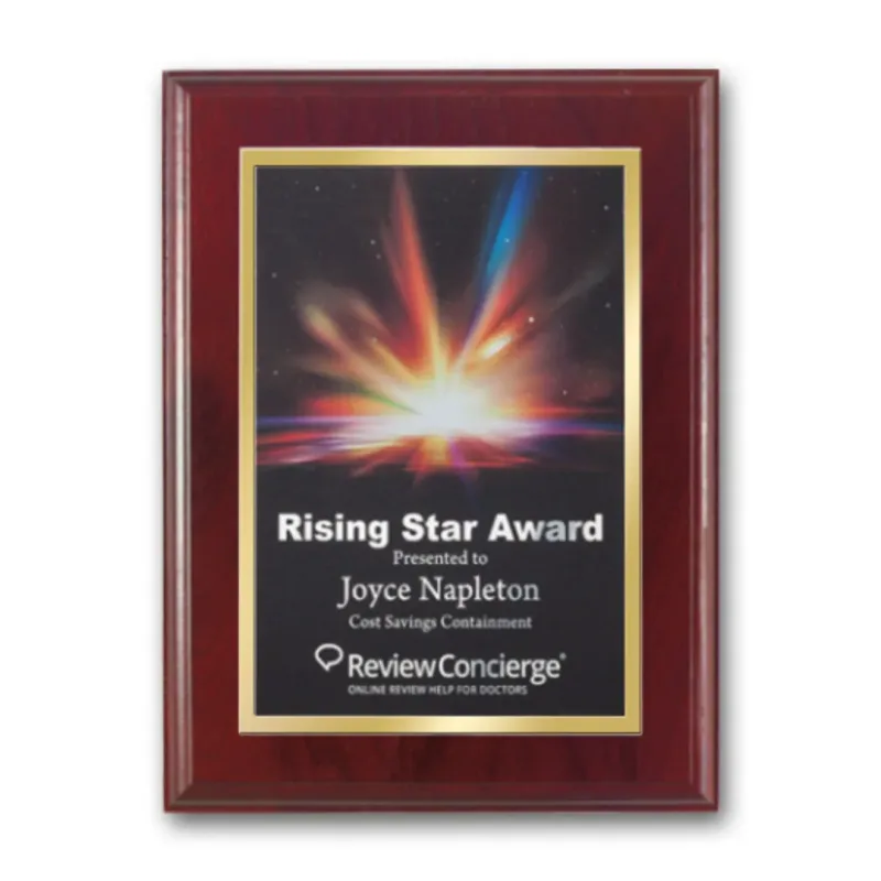 SpectraPrint™ Plaque (Mahogany Gold) — view 3