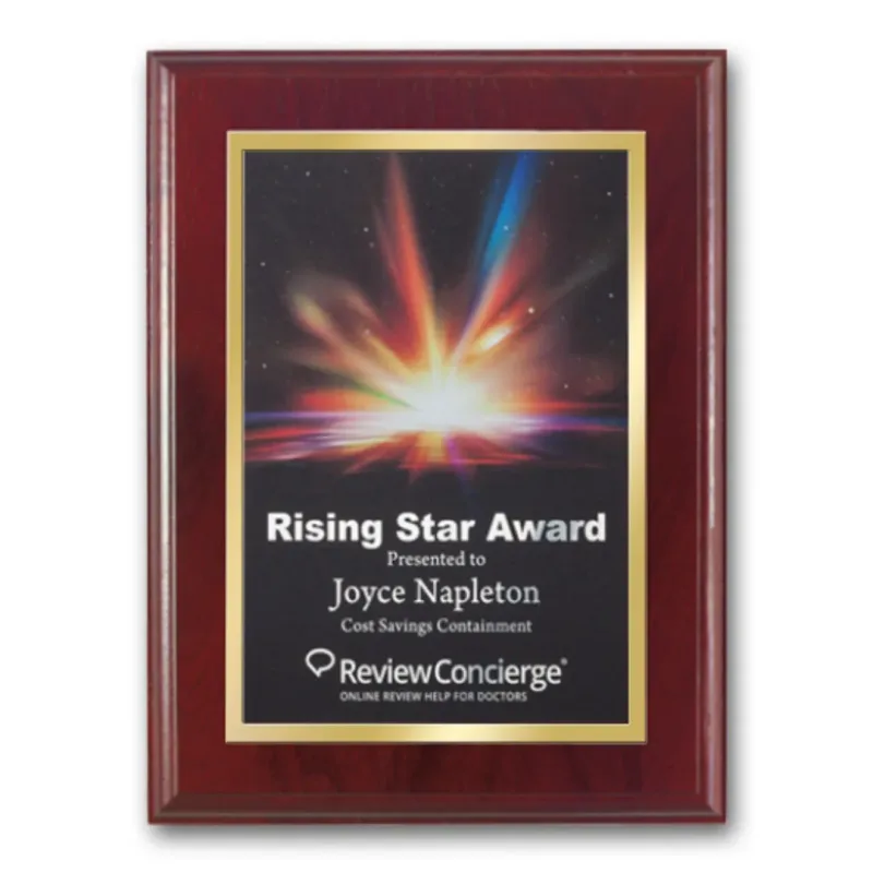 SpectraPrint™ Plaque (Mahogany Gold) — view 4