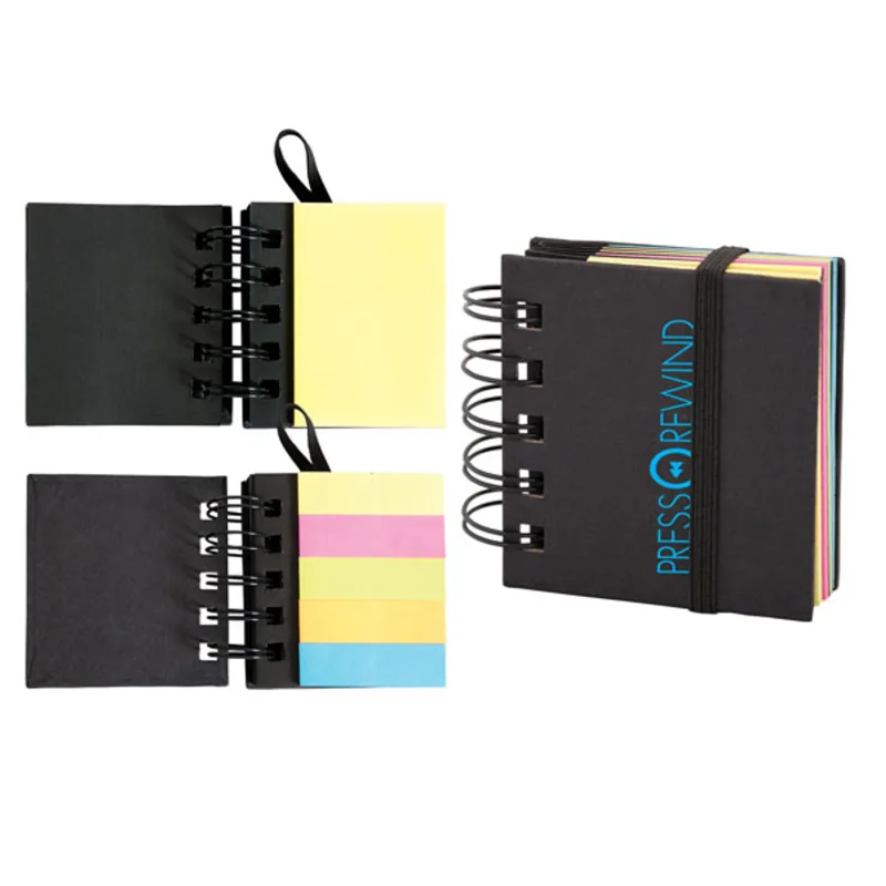 Spiral Sticky 250 Sheet Notepad With Noteflags — view 2