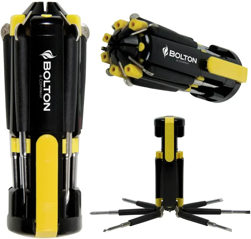 Custom LED Multi-Tool: Spyder 8-in-1 with Magnetic Heads and Heavy Duty Handle — view 2