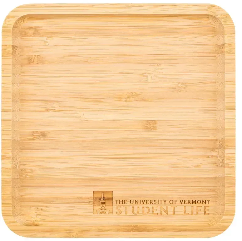 Custom Branded Square Bamboo Serving Tray — view 3