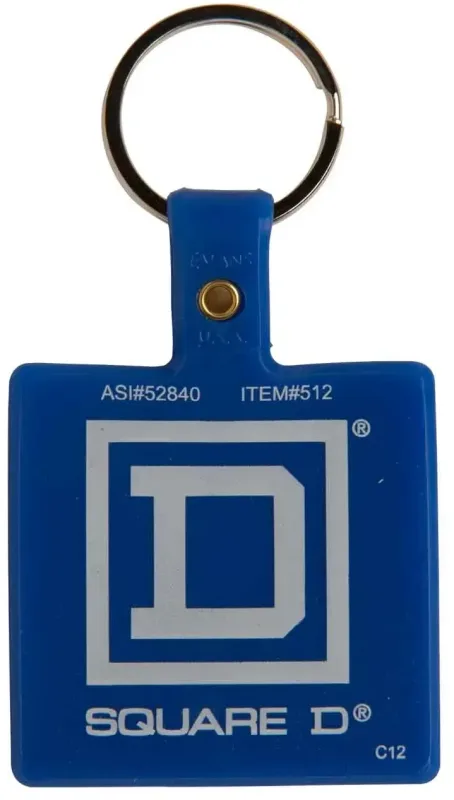 Personalized Square Flex Key Tag — view 16
