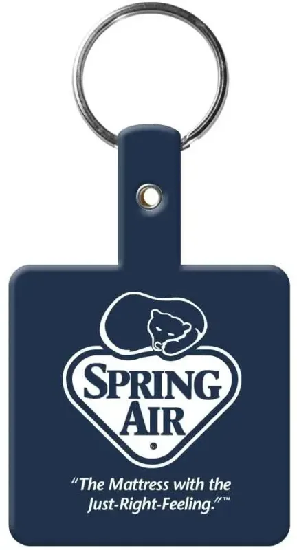 Personalized Square Flex Key Tag — view 4