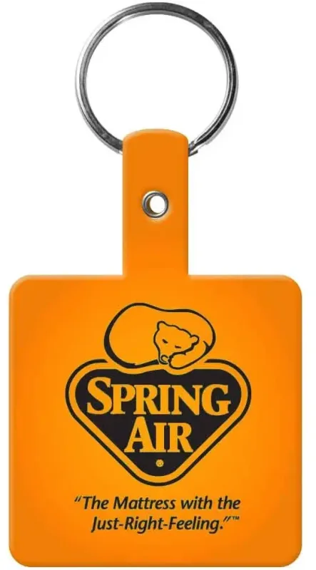 Personalized Square Flex Key Tag — view 6