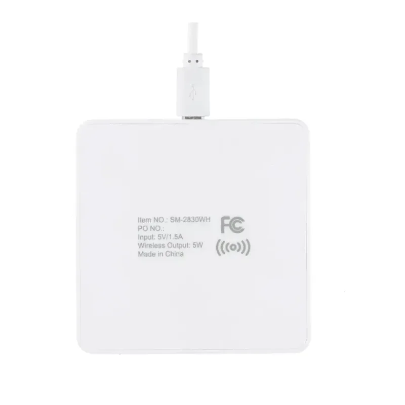 Custom Square Wireless Charging Pad — view 2