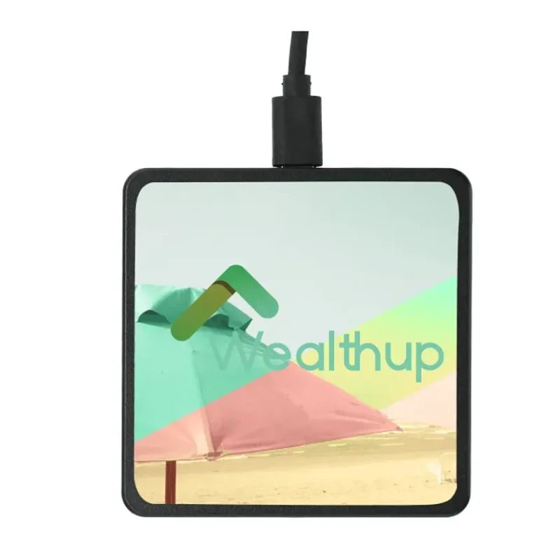 Custom Square Wireless Charging Pad — view 3